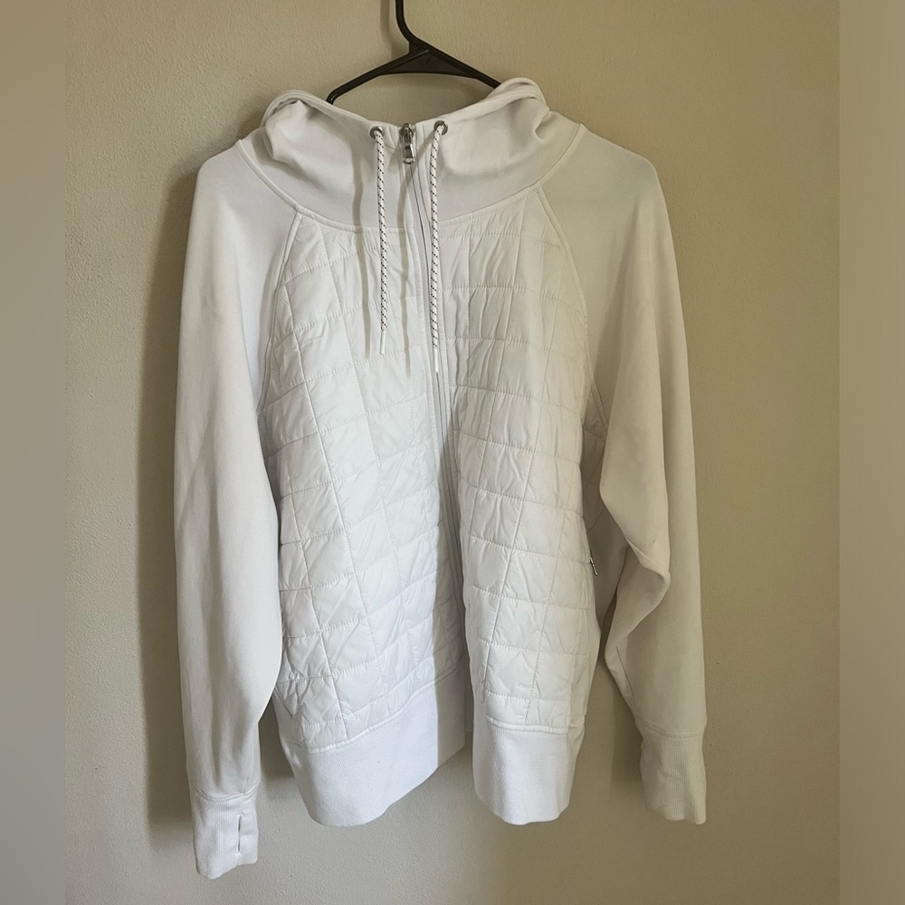 Old navy white zip up XXL